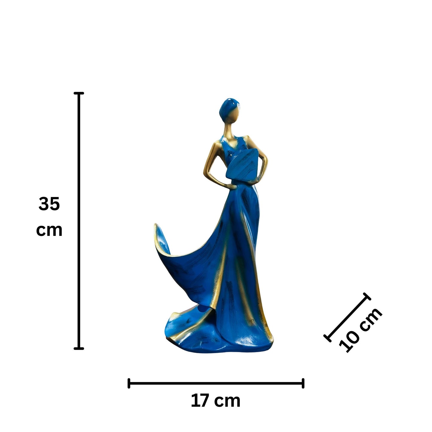 Elegant Lady Wine Bottle Holder – Decorative Showpiece for Home Bar - GegoCraft
