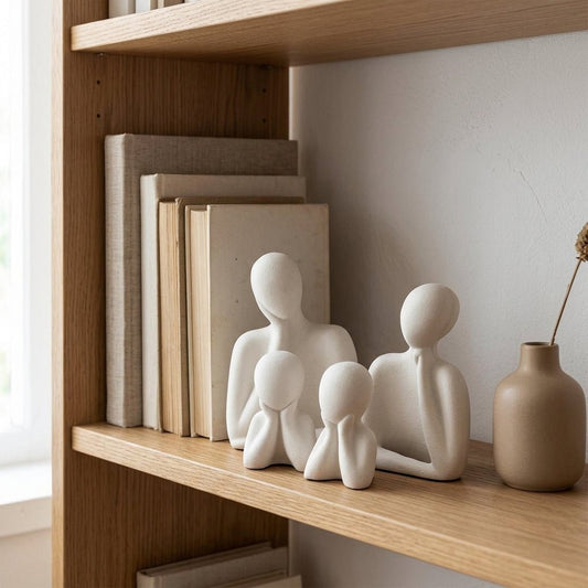 Modern Family Figurine Set – Perfect Home & Gift Decor - GegoCraft