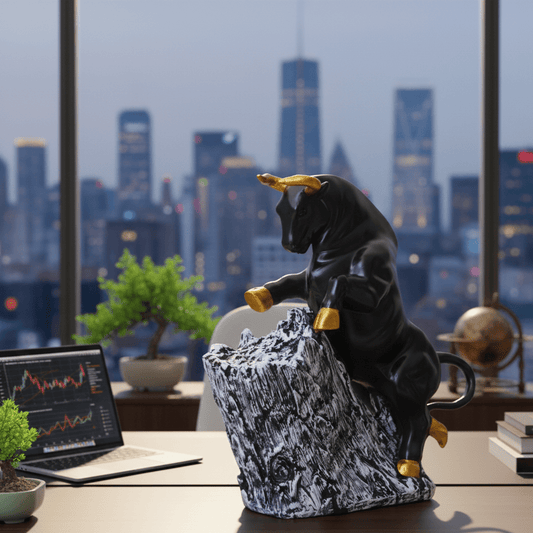 Summit Bull – Luxury Statement Sculpture for Home & Office Decor - GegoCraft