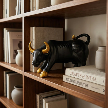 Charging Bull Ceramic Statue – Symbol of Success - GegoCraft