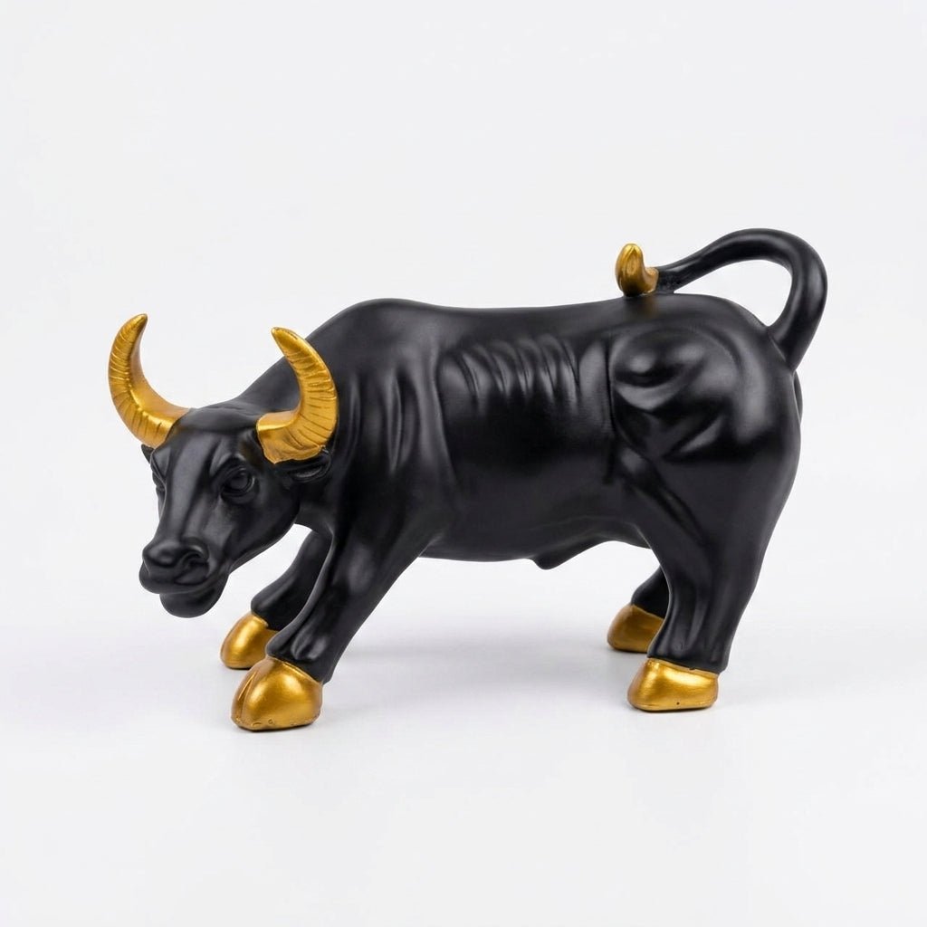 Charging Bull Ceramic Statue – Symbol of Success - GegoCraft