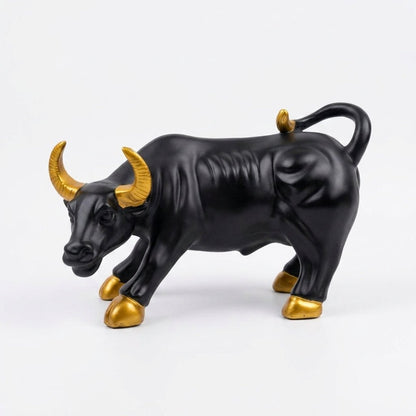 Charging Bull Ceramic Statue – Symbol of Success - GegoCraft