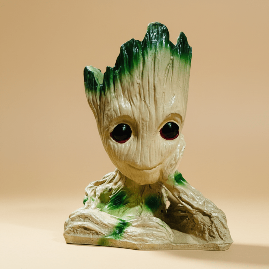 Cute Baby Groot Thinking Planter Pot for Home and Desk Decor - GegoCraft