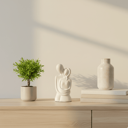 Eternal Embrace – Minimalist Couple Sculpture for Home Décor & Gifting 💝 - GegoCraft