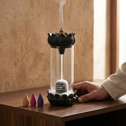 Lord Shiva Smoke Waterfall Fountain – Spiritual Home Decor - GegoCraft
