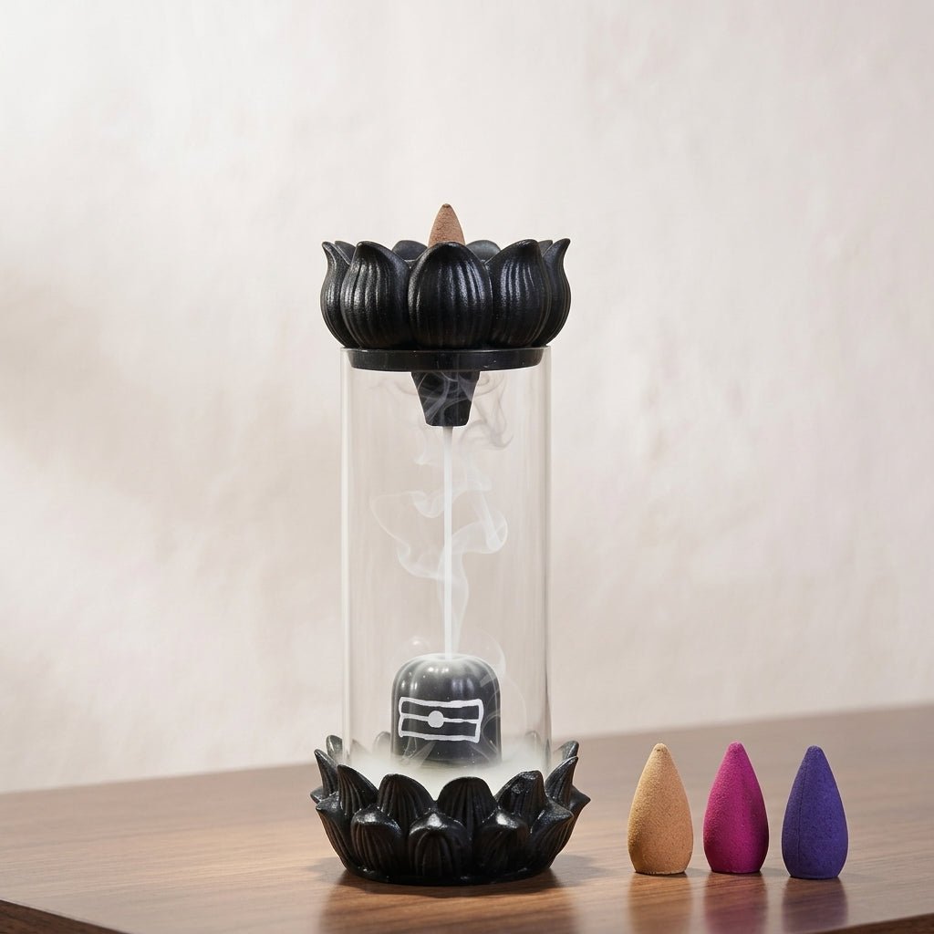 Lord Shiva Smoke Waterfall Fountain – Spiritual Home Decor - GegoCraft