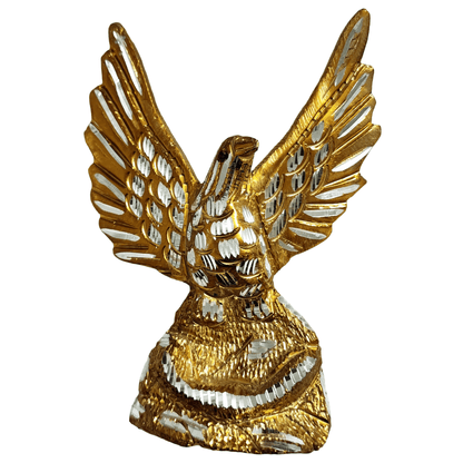 Majestic Golden Eagle Brass Figurine – Handcrafted Symbol of Power & Prestige - GegoCraft