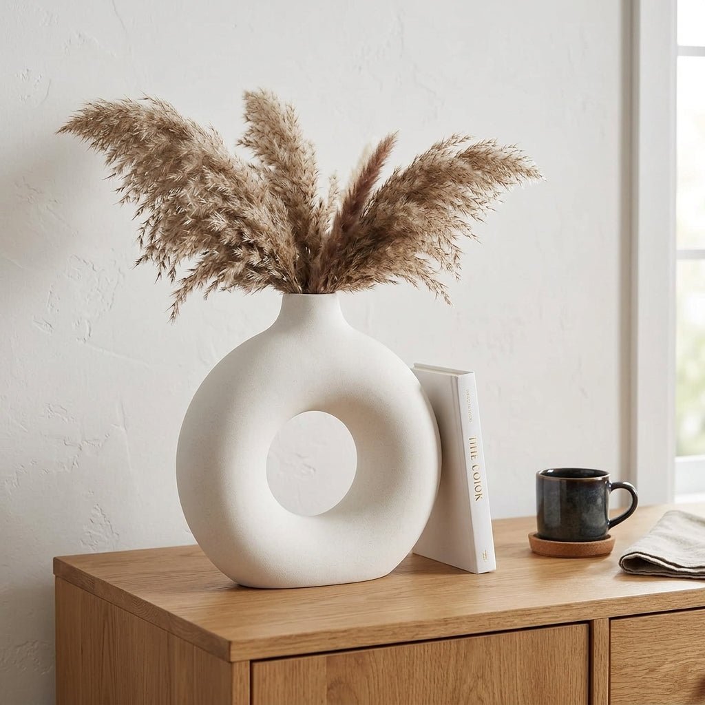 Modern Circle Flower Vase for Home Decor - GegoCraft