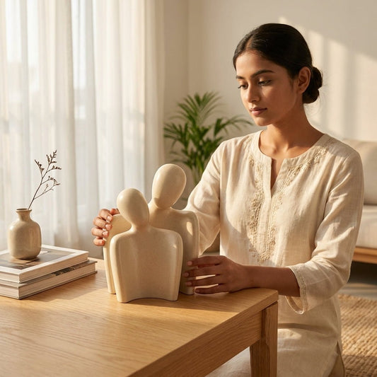 Modern Couple Showpiece – Elegant Home Decor & Gift Item - GegoCraft