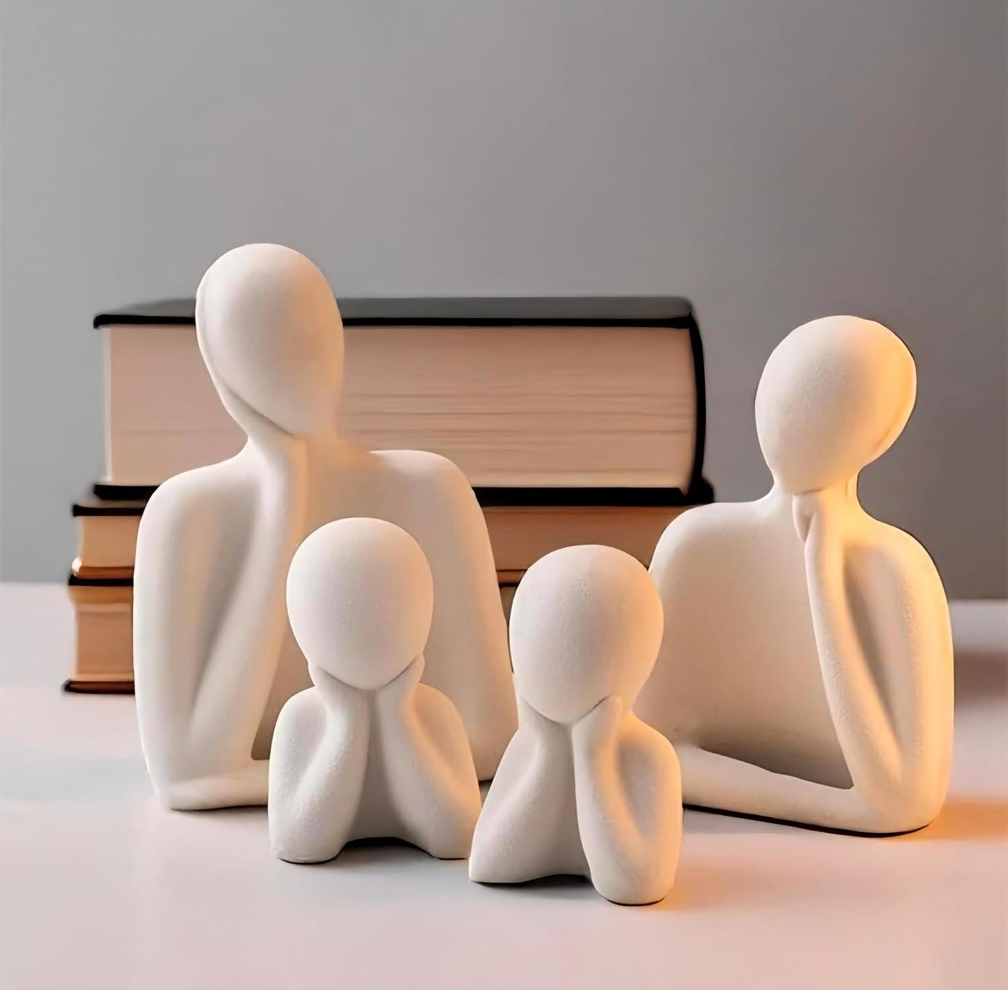 Modern Family Figurine Set – Perfect Home & Gift Decor - GegoCraft