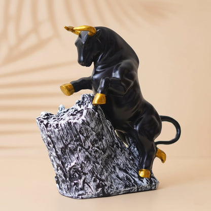 Summit Bull – Luxury Statement Sculpture for Home & Office Decor - GegoCraft