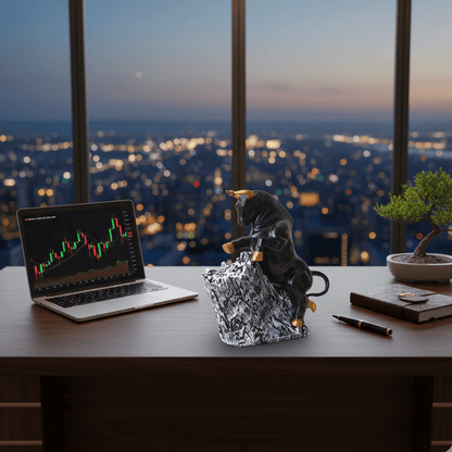 Summit Bull – Luxury Statement Sculpture for Home & Office Decor - GegoCraft