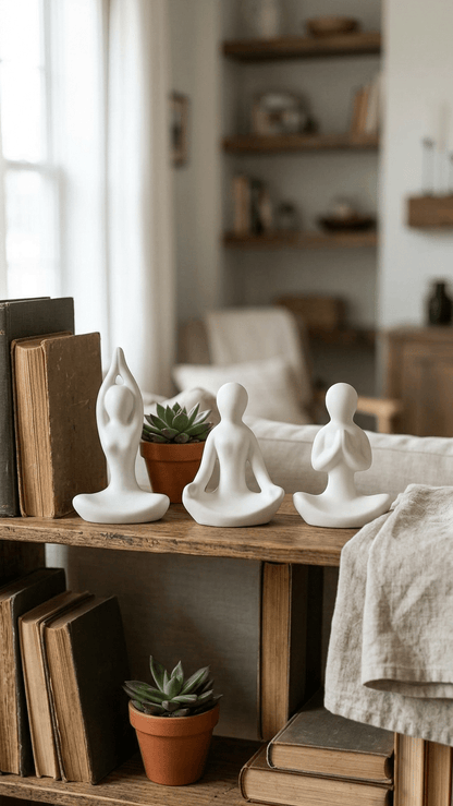 Yoga Showpiece for Living Room & Office Decor (Set of 3) - GegoCraft