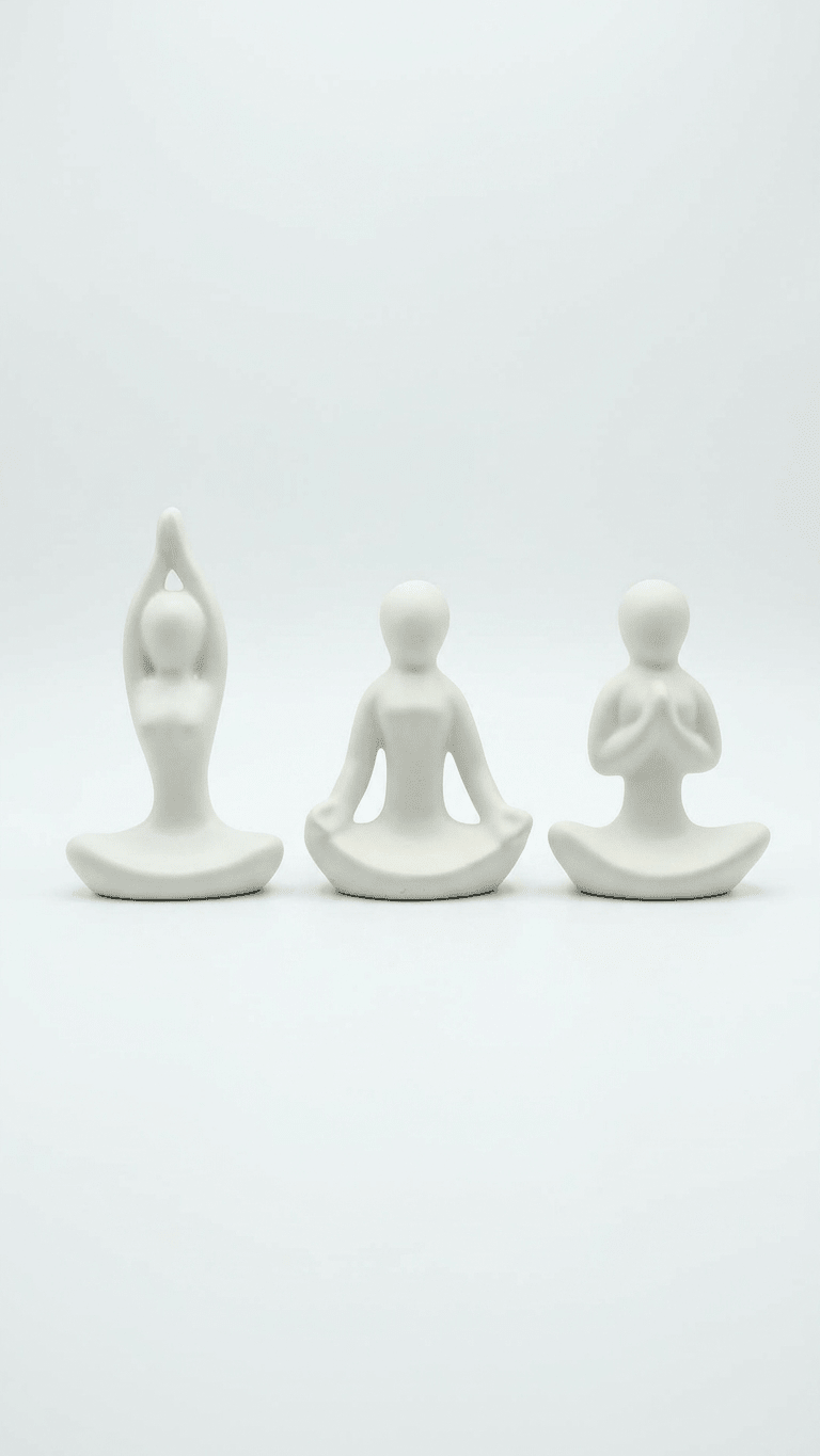 Yoga Showpiece for Living Room & Office Decor (Set of 3) - GegoCraft